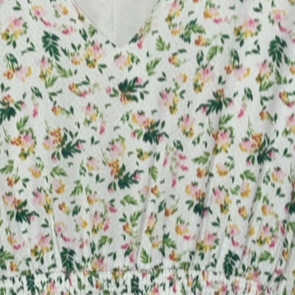 Banana Republic V-Neck Floral  Long Sleeved Dress Size XL - Picture 11 of 11